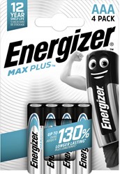 Pile Energizer Max Plus 4x AAA alcaline 4 Stuk