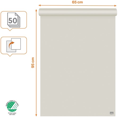 Papier chevalet de conférence Nobo Standard 65x95cm double face à plat 50 feuilles 1 Stuk-2