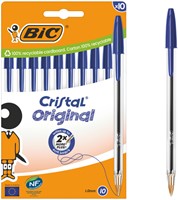 Stylo bille BIC Cristal Medium bleu blister 10 pièces 10 Stuk-2