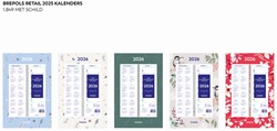 Calendrier semainier 2026 Brepols 190x130mm 7 jours/1 page spirale Fantasy assorti 1 Stuk