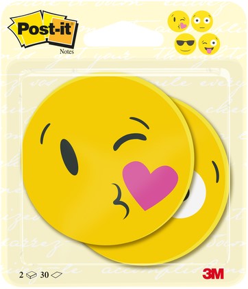 Memoblok 3M Post-it 2030-EMO Smiley 2 Stuk