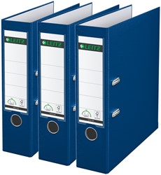 Classeur à levier Leitz 180° 1010 A4 80mm bleu 3 pièces 3 Stuk