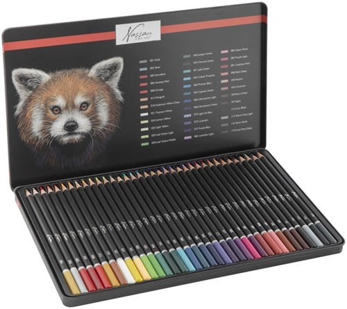 Crayon de couleur Nassau Fine Art assorti boîte 36 pièces 1 Stuk-2