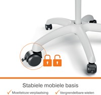 Chevalet de conférence Nobo Premium Plus mobile acier 1 Stuk-2