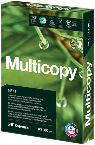 Kopieerpapier Multicopy Next A3 80gr wit 500 Vel