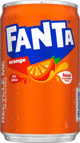 Frisdrank Fanta orange blik 150ml 150 Milliliter