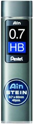 Mine portemine Pentel Ain Stein HB 0,7mm étui 40 pièces 40 Stuk