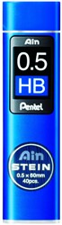 Mine portemine Pentel Ain Stein HB 0,5mm étui 40 pièces 40 Stuk