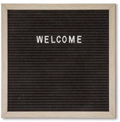 Letterbord IEZZY 30x30cm naturel hout 1 Stuk