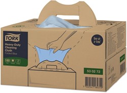 Chiffon de nettoyage Tork Premium Heavy-Duty W7 530272 Handy Box 1 épaisseur 180 feuilles bleu 180 Vel