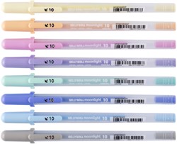 Stylo gel Sakura Gelly Roll Moonlight 10 Pastel set 8 couleurs 8 Stuk