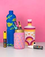Marqueur peinture Posca PC8K Large biseau bleu foncé 1 Stuk-6