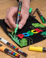Marqueur peinture Posca PC8K Large biseau bleu foncé 1 Stuk-3