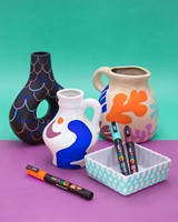 Marqueur peinture Posca PC8K Large biseau bleu foncé 1 Stuk-7