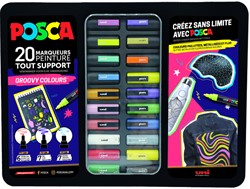 Paintmarker Uni POSCA Groovy Colours metaal 20st 20 Stuk