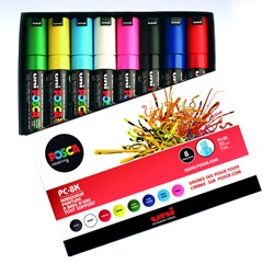 Marqueur peinture Posca PC8K Large biseau assorti set 8 pièces 8 Stuk