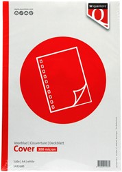 Couverture Quantore A4 PP 300 micron blanc 100 pièces 100 Krimp