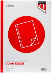 Couverture Quantore A4 PP 300 micron noir 100 pièces 100 Krimp