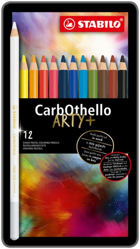 Kleurpotlood STABILO CarbOthello kalkpastel 12st 12 Stuk