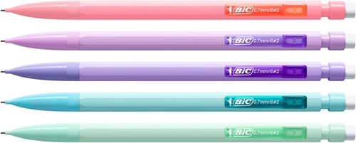 Portemine BIC Matic pastel HB 0,7mm pastel assorti 1 Stuk