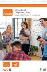 Papier chevalet Nobo Standard 65x95cm double-face rouleau 50 feuilles 50 Vel