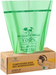 Afvalzak bio Mr.Green Mind 45x50cm 20L dispenser 125 Zak