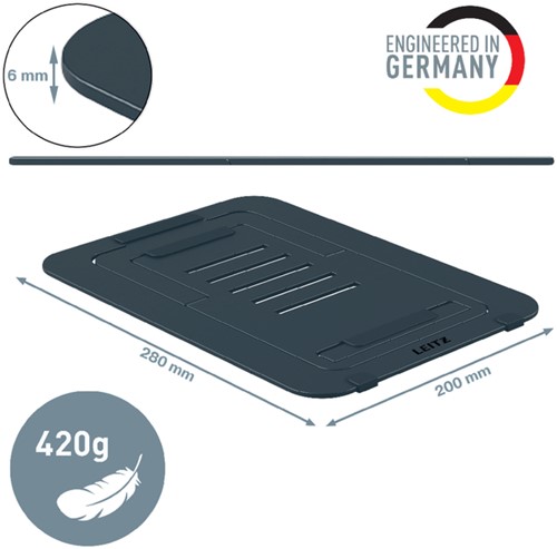 Laptopstandaard Leitz Ergo alu plat verstelbaar 1 Stuk-2