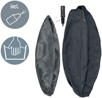 Actieve zitbal Leitz Ergo 55cm anti-rol donkergs 1 Stuk-2