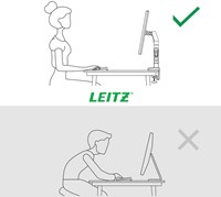 Monitorarm Leitz Ergo ruimtebesparend dubbel 1 Stuk-9