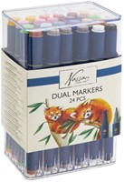 Alcoholmarker Nassau duopunt 24 stuks assorti 1 Doos