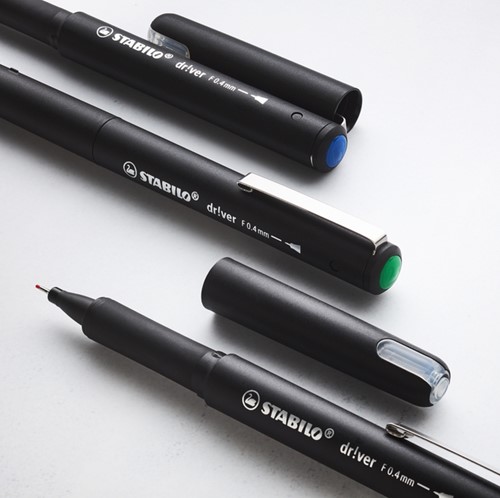Fineliner STABILO dr!ver fijn zwart 1 Stuk-3