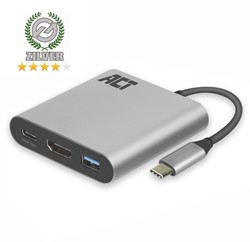 Adaptateur ACT multiport USB-C pour 1 écran HDMI 1 Stuk
