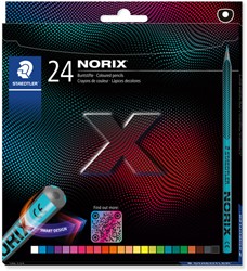 Kleurpotlood Staedtler Norix set 24 kleuren 24 Stuk