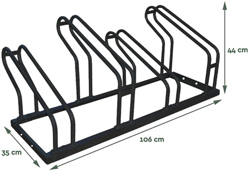Râtelier à vélos BRASQ 4 vélos BS400 noir 1 Stuk-2