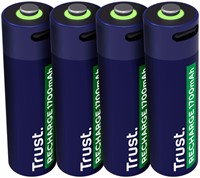 Batterij Trust USB-C oplaadbaar AA 4 stuks 4 Stuk-2