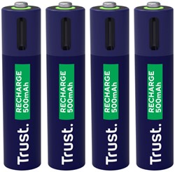 Batterij Trust USB-C oplaadbaar AAA 4 stuks 4 Stuk