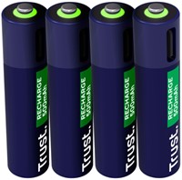 Batterij Trust USB-C oplaadbaar AAA 4 stuks 4 Stuk-3