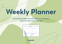 Planner Brepols Weekly A4 7 jours/1 page horizontal assorti 1 Stuk-3