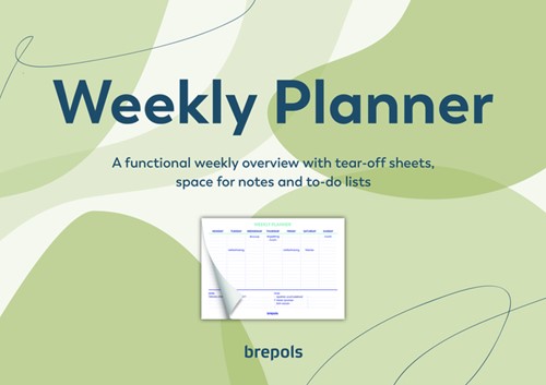 Planner Brepols Weekly A4 7 jours/1 page horizontal assorti 1 Stuk-3