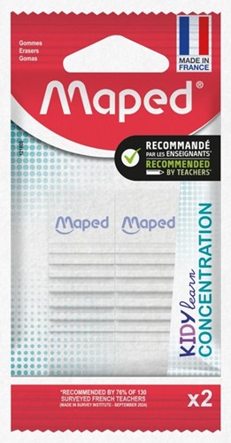 Gomme Maped Kidy Learn Concentration set 2 pièces blanc 2 Stuk