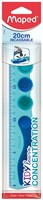 Règle Maped Kidy Learn Concentration 20cm bleu 1 Stuk
