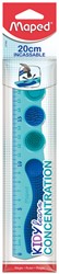 Règle Maped Kidy Learn Concentration 20cm bleu 1 Stuk