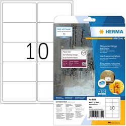 Etiket HERMA 8330 99.1x57mm weerbestendig wt 250st 25 Vel