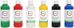 Gouache Qrea set 6 couleurs standard 250ml 6 Stuk