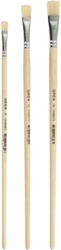 Pinceaux Qrea soie de porc set de 3 largeurs 3 Stuk