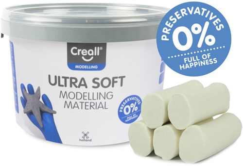 Pâte à modeler Creall Play-it Ultra Soft blanc 1100g 1100 Gram-2