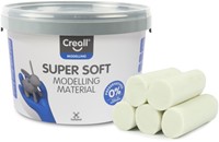 Pâte à modeler Creall Super Soft blanc 1750g 1750 Gram