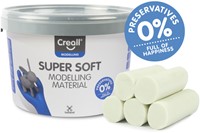 Pâte à modeler Creall Super Soft blanc 1750g 1750 Gram-2