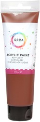 Peinture acrylique Qrea 120ml sienne brûlée 1 Tube