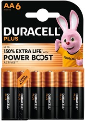 Pile Duracell Plus PowerBoost 6x AA 6 Stuk